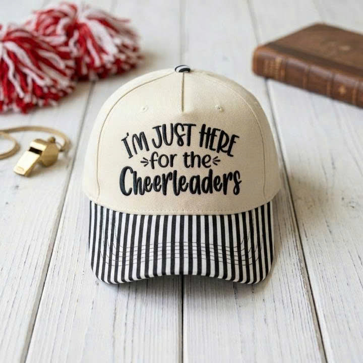 Striped Cheerleader Cap